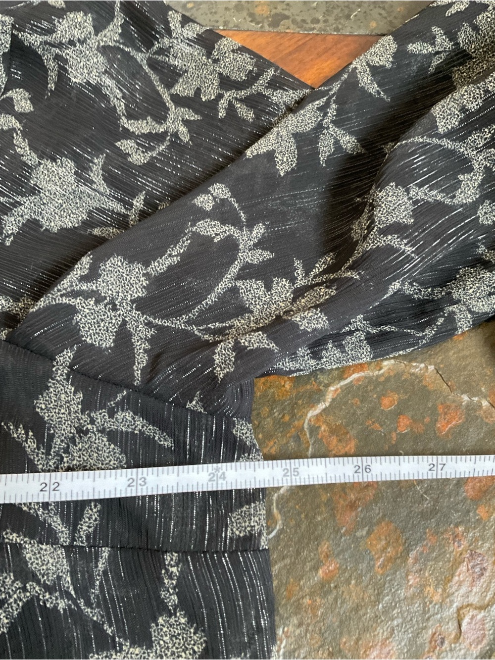 Lord & Taylor Black Floral Blouse - Picture 6 of 8